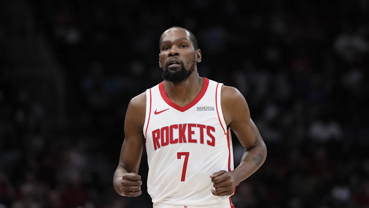 Kevin Durant (knee) ruled out for Matchup 1 vs. Lakers observed today
