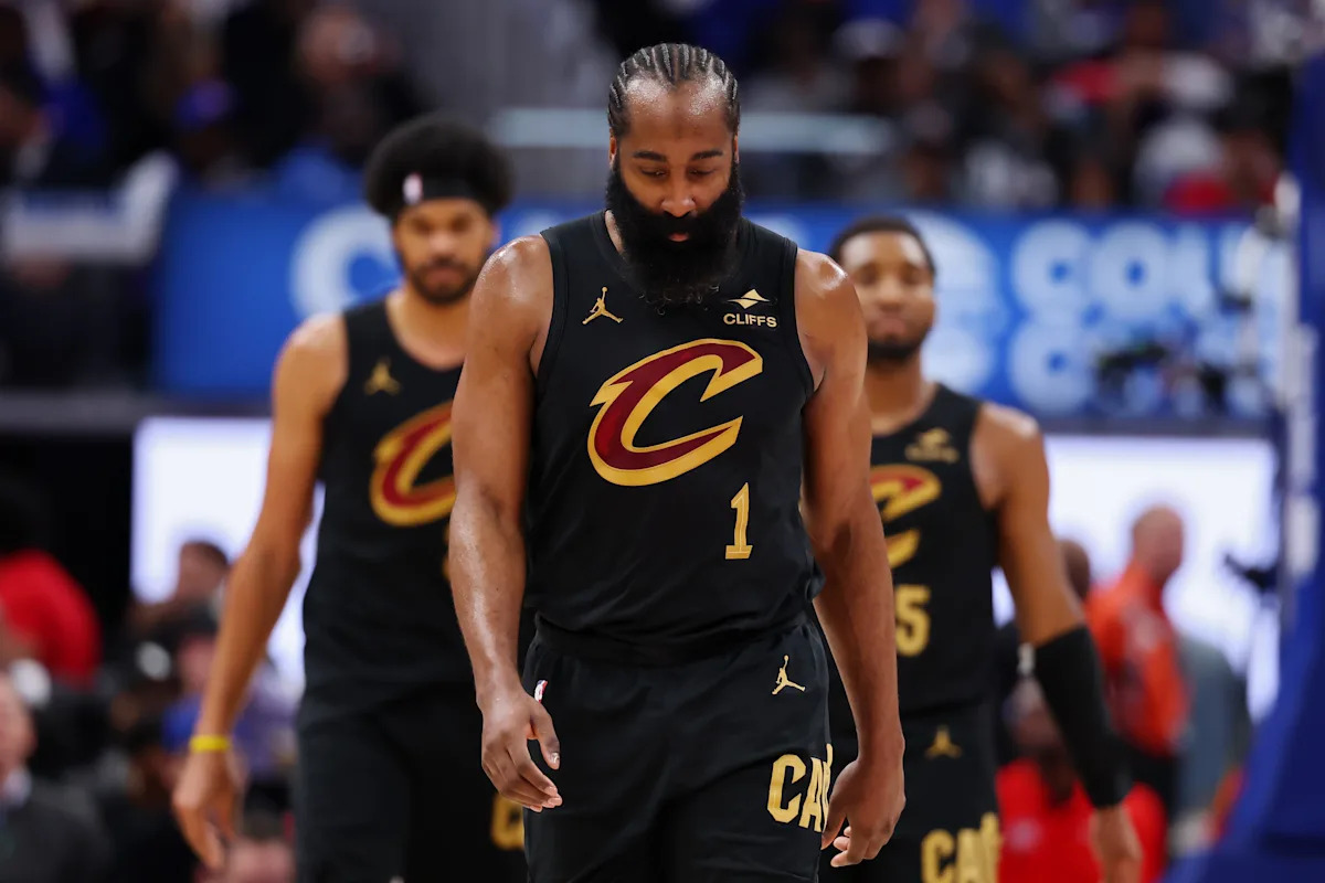 James Harden's struggles continue in Cavs' Contest 2 loss to Pistons observed today