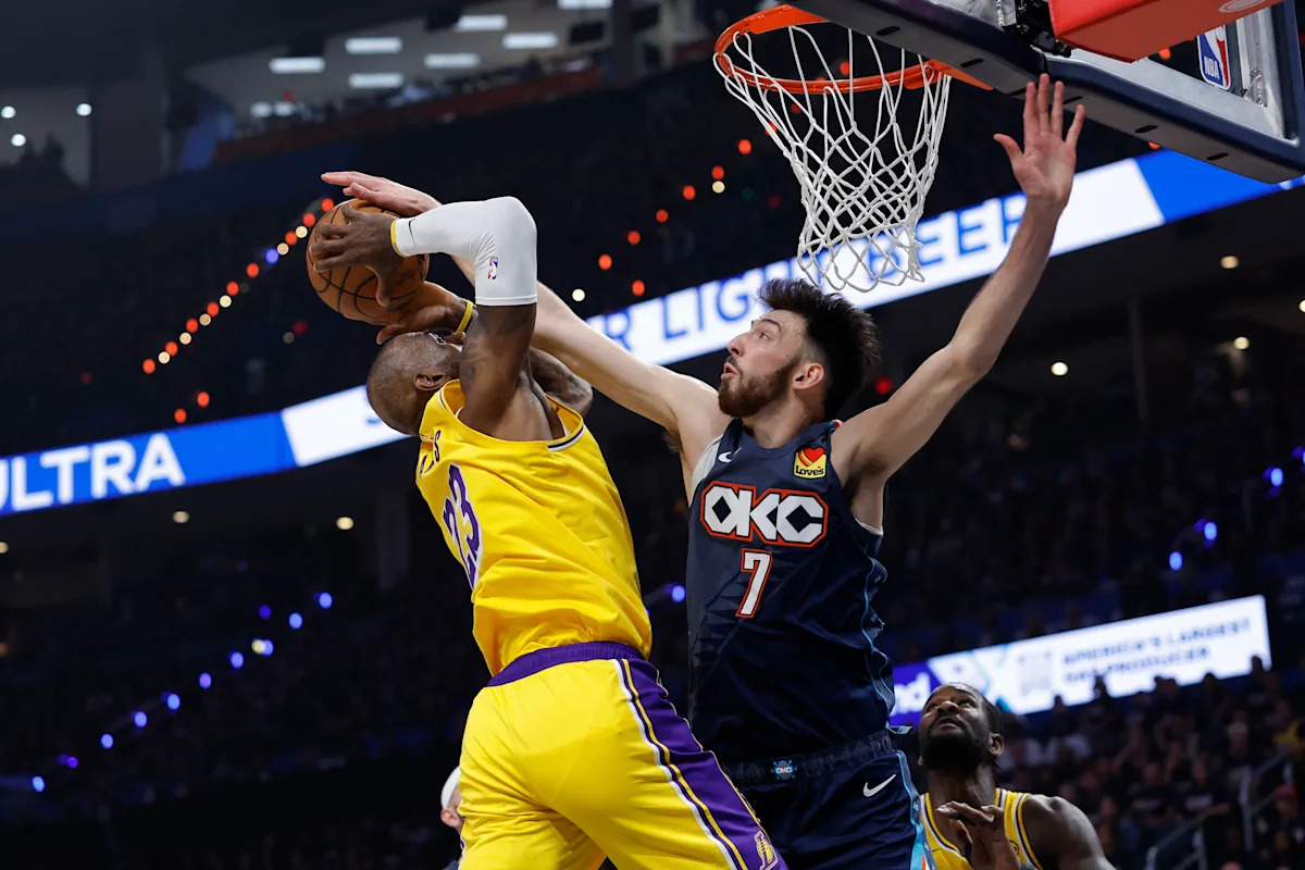 Thunder's 'D' breaking Lakers, starting with Chet Holmgren and Isaiah Hartenstein observed today